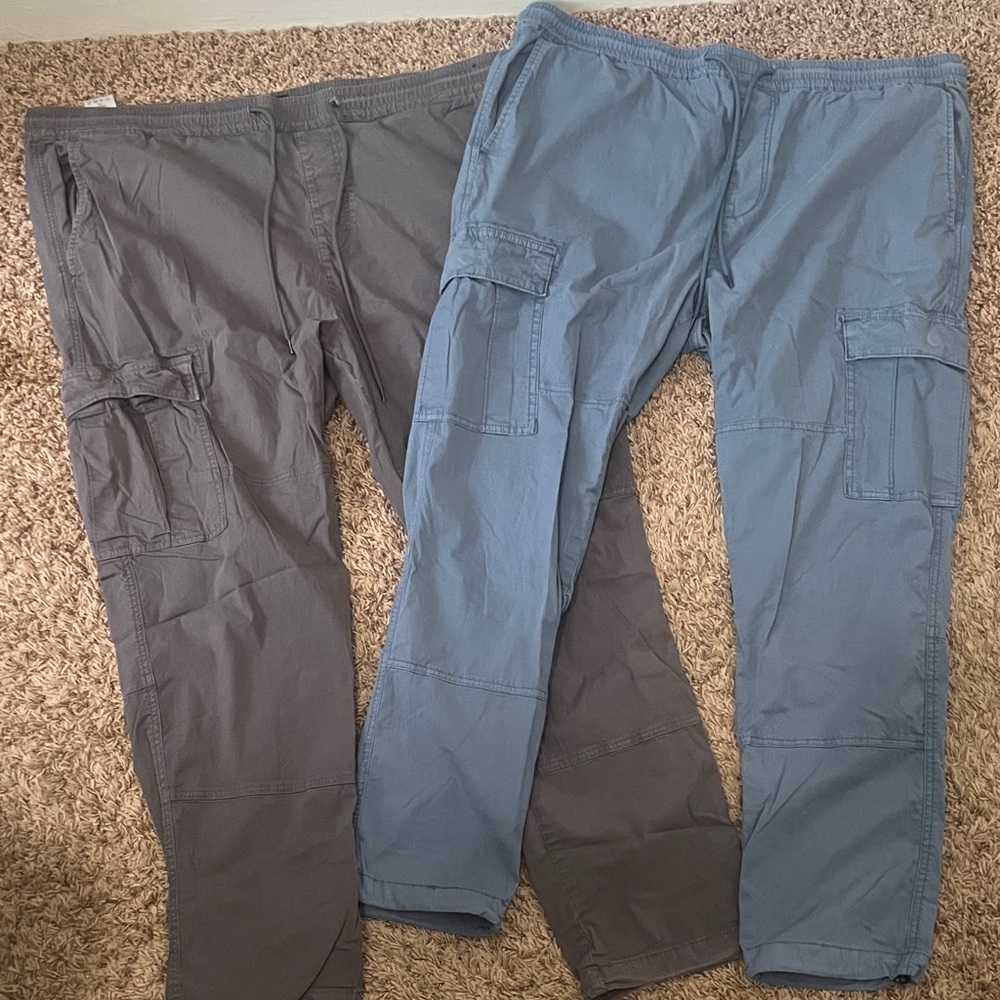 Joe's Jeans Cargo Pants - Gray and Blue - 2 PAIR BUNDLE